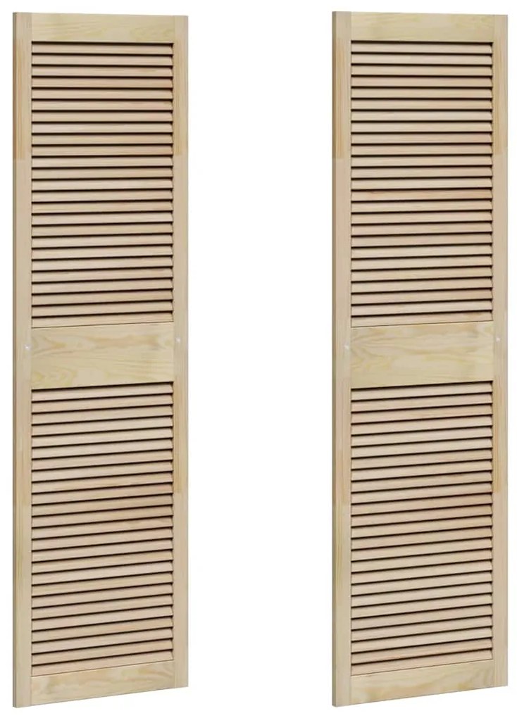 vidaXL Πόρτα Ντουλάπας με πόρτα 2 pcs Φυσικό 140.5 x 2.1 x 49.5 cm