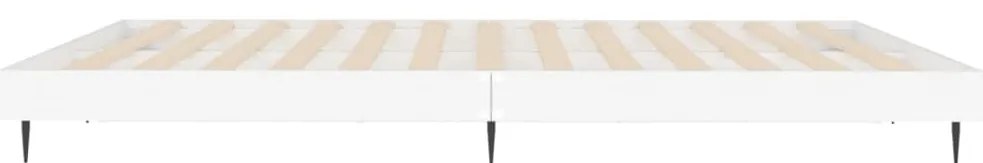 vidaXL Πλαίσιο Κρεβατιού Λευκό 160x200 εκ. Επεξεργασμένο Ξύλο