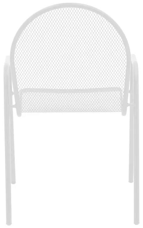Καρέκλα - Πολυθρόνα Tarete στοιβαζόμενη λευκό μέταλλο 55x64x86.5 εκ. 55x64x86.5 εκ.