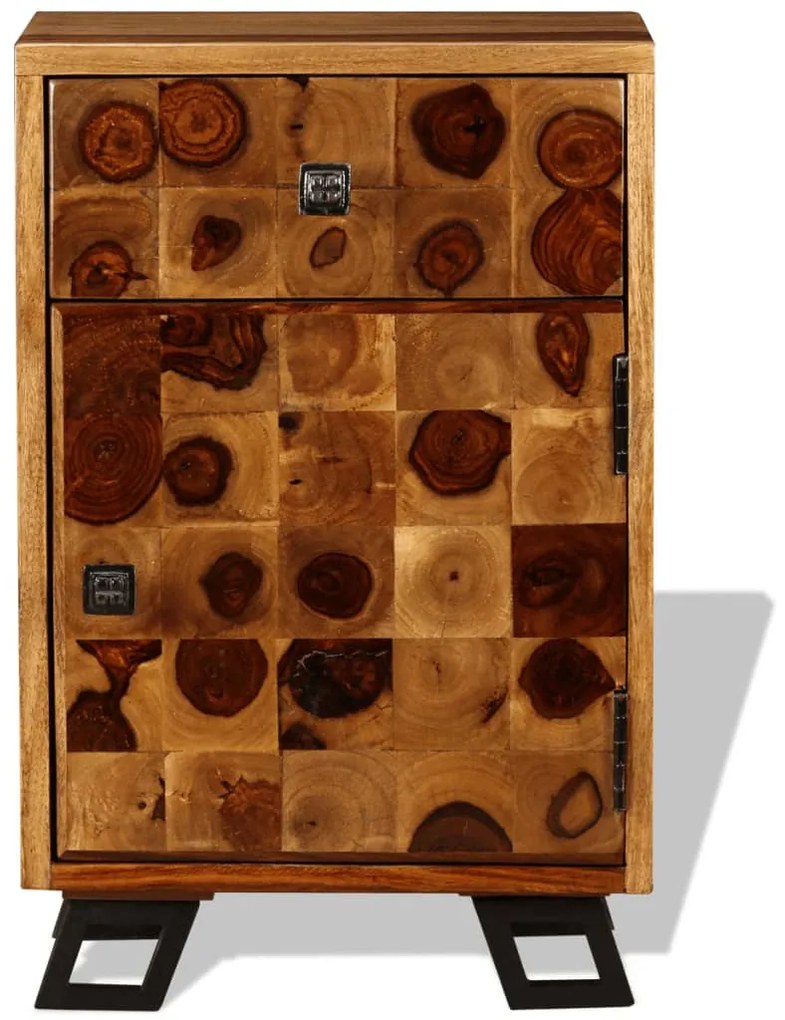 vidaXL Κομοδίνο 37 x 30 x 54 εκ. από Μασίφ Ξύλο Sheesham