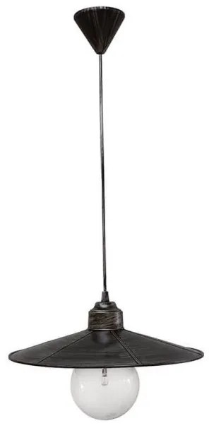 Κρεμαστό Φωτιστικό Οροφής Petra 180 LP-180K 1L 5 χρώματα Heronia-11-0157-Ασημί 11-0157