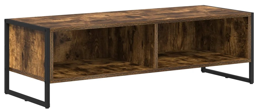 vidaXL Ντουλάπι TV Καπνιστό Δρύς 100 x 36.5 x 30.5 εκ