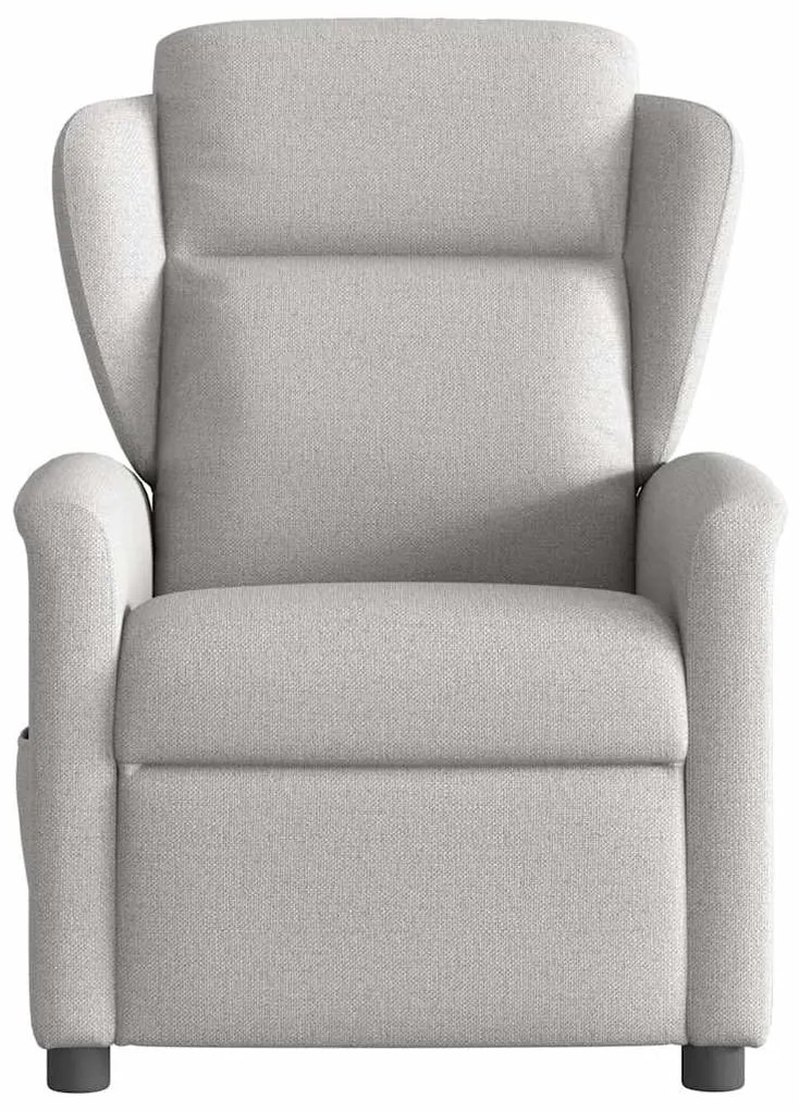 vidaXL καρέκλα ανάκλισης μασάζ Cloud Grey Fabric