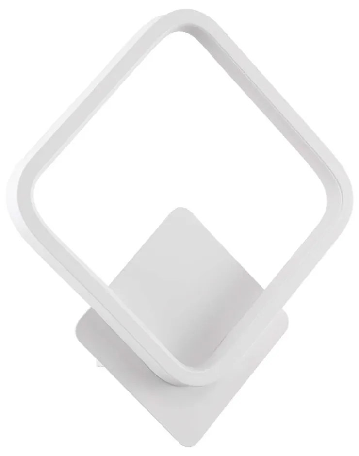 Φωτιστικό Τοίχου - Απλίκα Lena 61080 Led 12W 25x5,5x29,5cm White GloboStar Αλουμίνιο