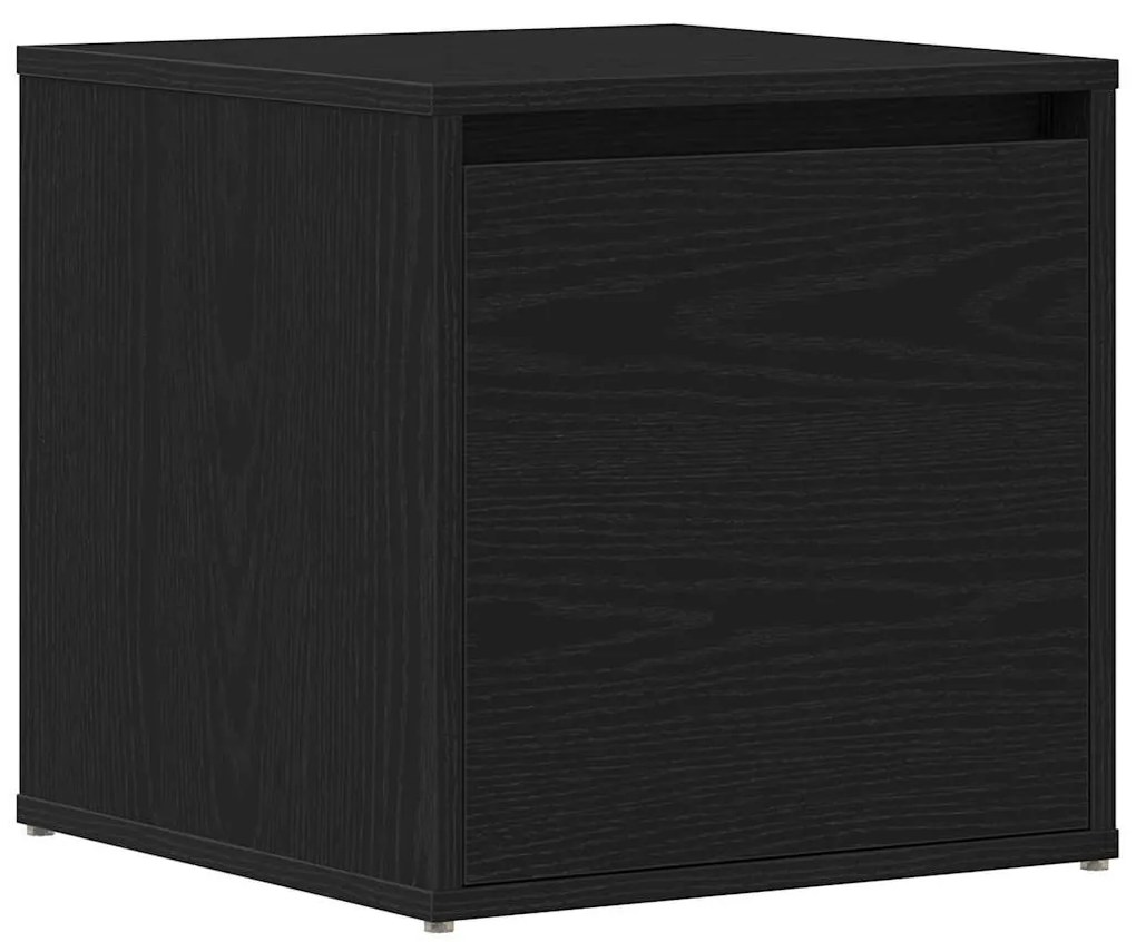 vidaXL Συρταριέρα Μαύρη δρυς 40.5 x 40 x 40 εκ Επεξεργασμένο ξύλο