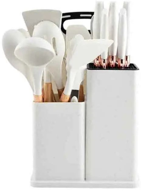 Πλήρες Σετ Κουζινικών 19 τεμαχίων με Θήκη - Complete 19-Piece Kitchen Set with Case