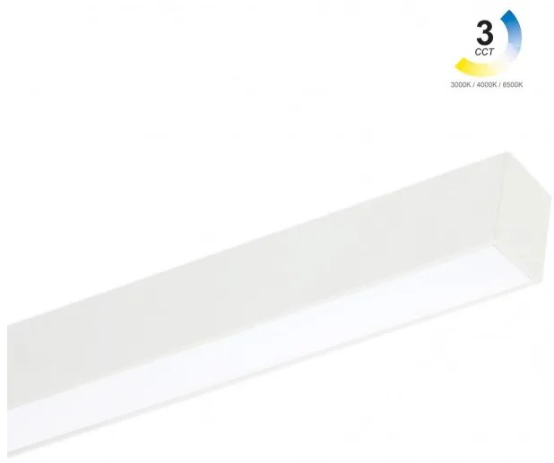 Γραμμικό Φωτιστικό Οροφής LED 40W 3CCT IP40 150cm Leon Gekas 43-000664 Λευκό