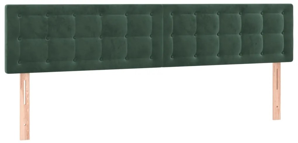 ΚΡΕΒΑΤΙ BOXSPRING ΜΕ ΣΤΡΩΜΑ ΣΚΟΥΡΟ ΠΡΑΣΙΝΟ 180X200ΕΚ. ΒΕΛΟΥΔΙΝΟ 3127748