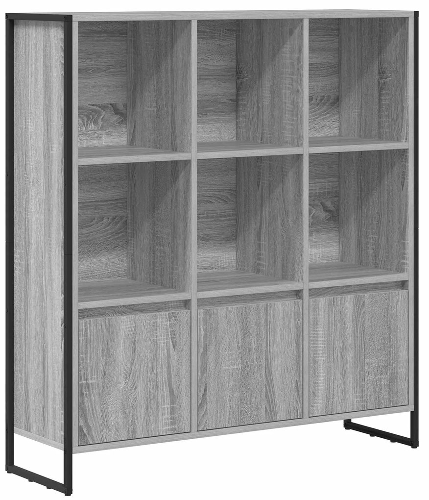 vidaXL Βιβλιοθήκη 2 pcs Γκρίζο Σονομα 99,5 x 30 x 108,5 εκ