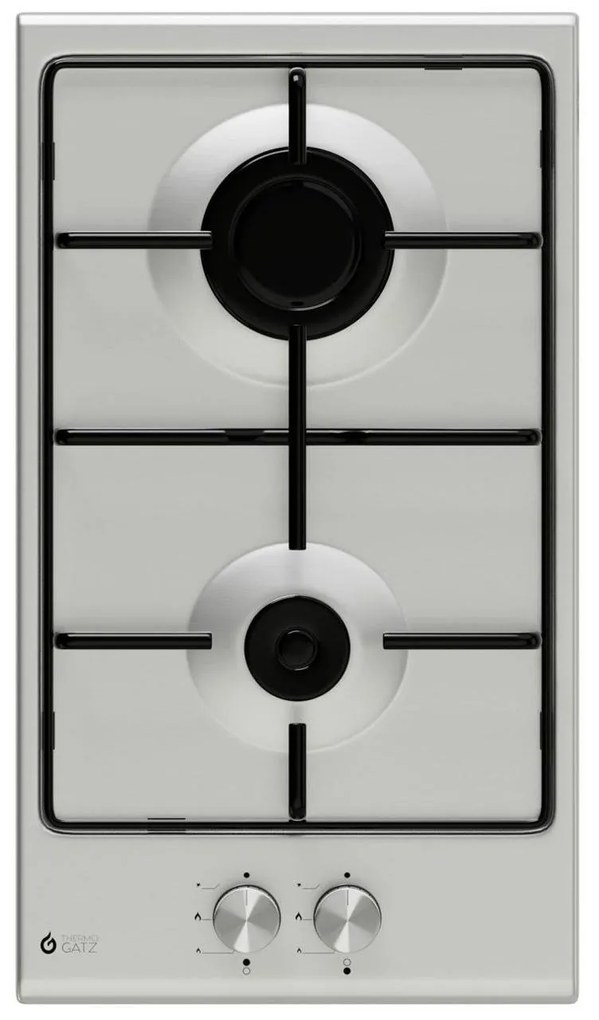 Thermogatz TGS 9311 IX Domino Εστία Υγραερίου Αυτόνομη Inox 30x52εκ.