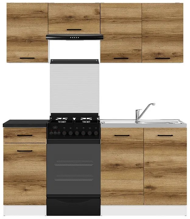 Σετ κουζίνας Econ plus 119, 170x60cm, 73 kg, Πάγκος, Πλαστικοποιημένη μοριοσανίδα | Epipla1.gr