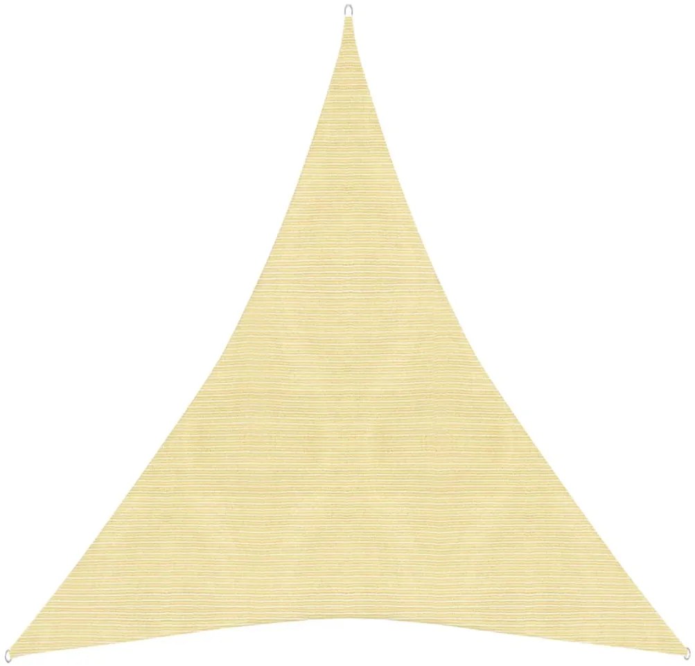 vidaXL Πανί Σκίασης Μπεζ 5 x 7 x 7 μ. από HDPE 160 γρ./μ²