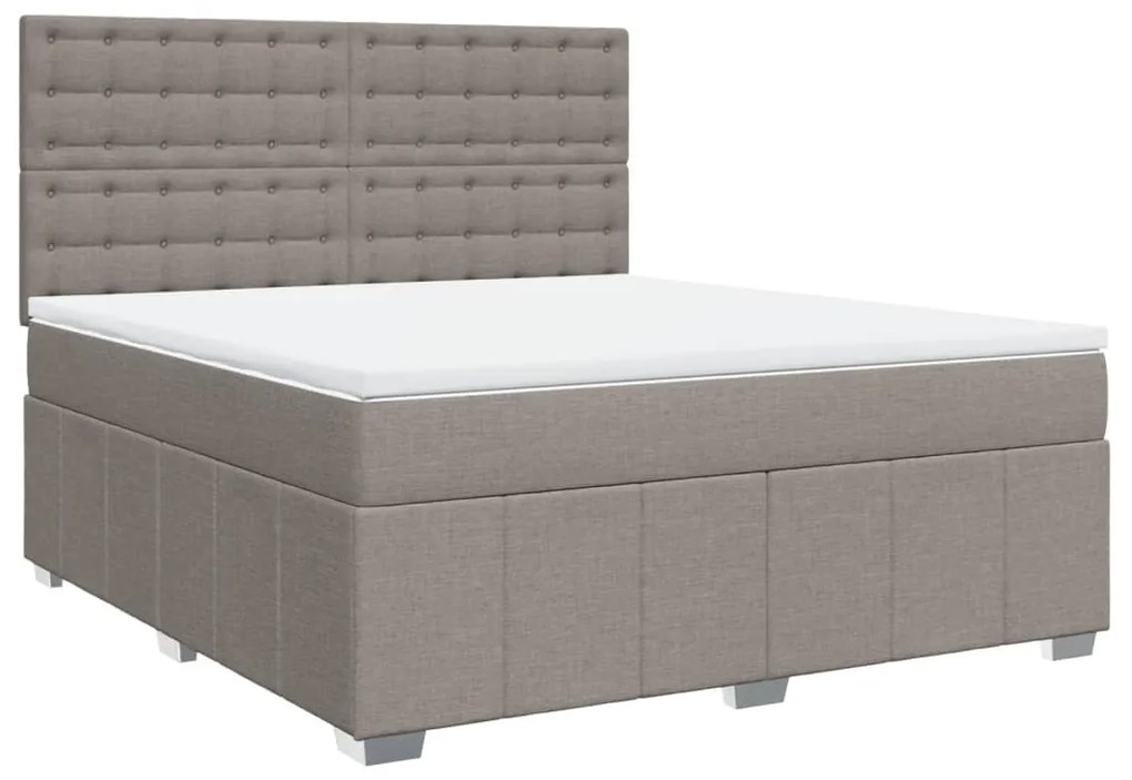 ΚΡΕΒΑΤΙ BOXSPRING ΜΕ ΣΤΡΩΜΑ TAUPE 180X200 ΕΚ. ΥΦΑΣΜΑΤΙΝΟ 3294065