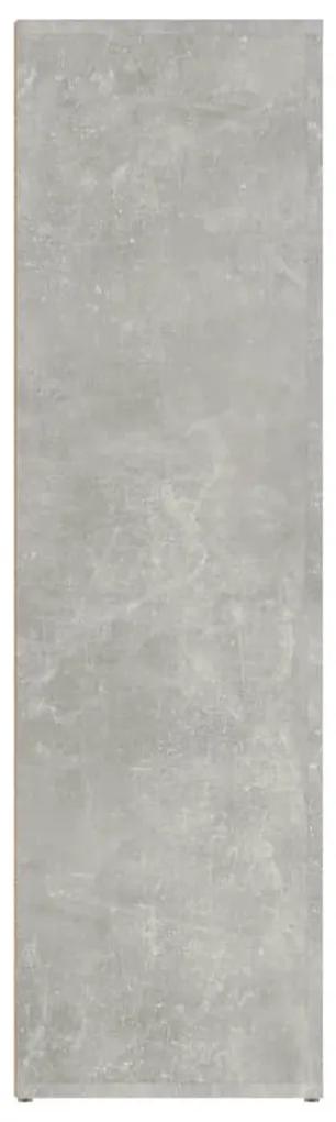 Ντουλάπι Γκρι Σκυροδέματος 80x30x106 εκ. Επεξεργασμένο Ξύλο - Γκρι