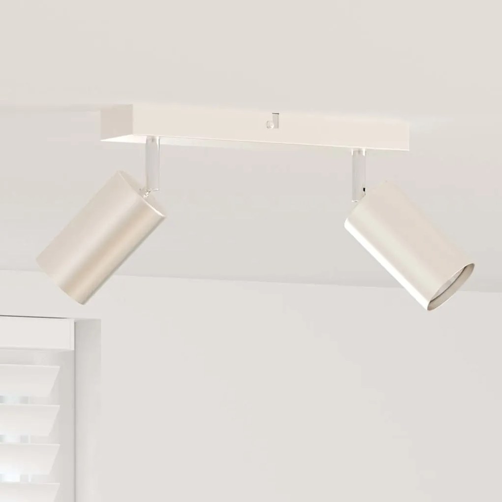 vidaXL Σποτ οροφής Βουρτσισμένο νικέλιο 26 x 5.5 x 16.5 εκ Ατσάλι