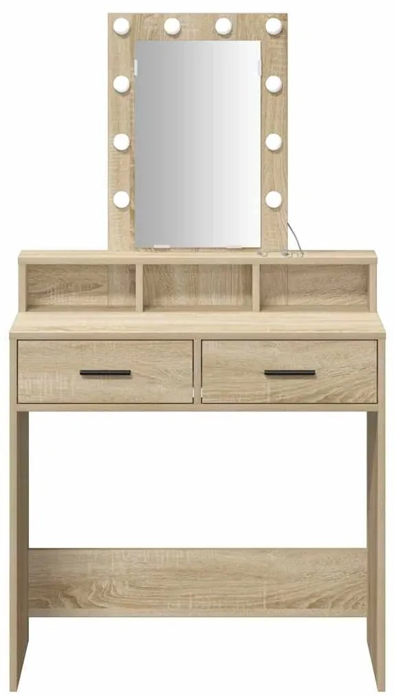 vidaXL Τραπέζι περιποίησης Καφέ 79 x 41 x 140 εκ. Επεξεργασμένο ξύλο