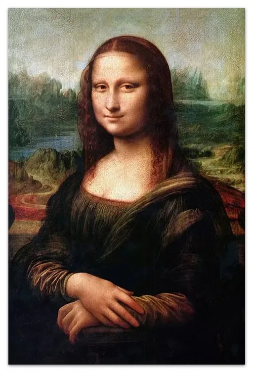 Πίνακας σε καμβά &quot;Mona Lisa&quot; Megapap ψηφιακής εκτύπωσης 70x100x3εκ.