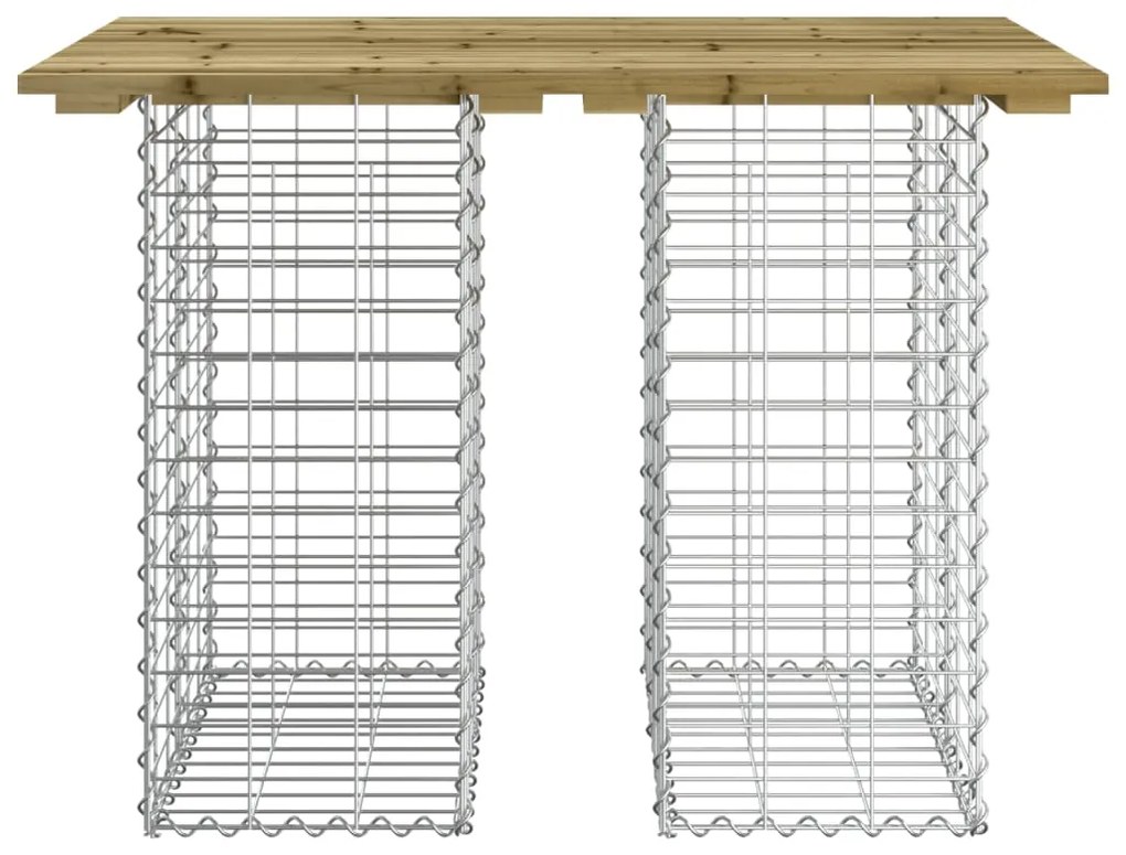 vidaXL Παγκάκι Κήπου Συρματοκιβώτιο 100x70x72εκ. Εμποτ. Ξύλο Πεύκου