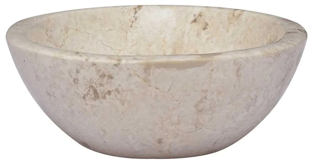 vidaXL Νιπτήρας Κρεμ 53 x 40 x 15 εκ. Μαρμάρινος