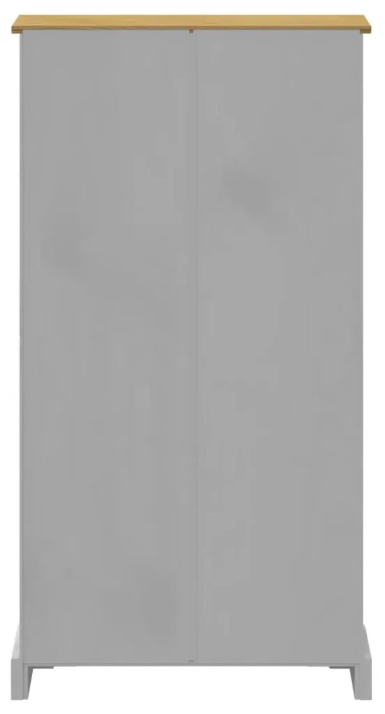 vidaXL Βιβλιοθήκη 4 Επ. Γκρι Μεξικ. Στιλ Corona 81x29x150 εκ.