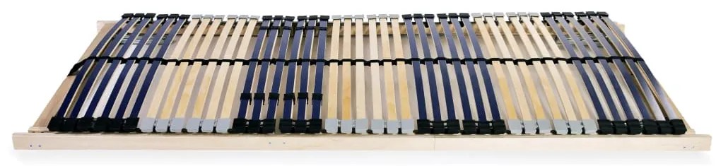 vidaXL Τελάρο Κρεβατιού με 42 Σανίδες &amp; 7 Ζώνες 80 x 200 εκ.