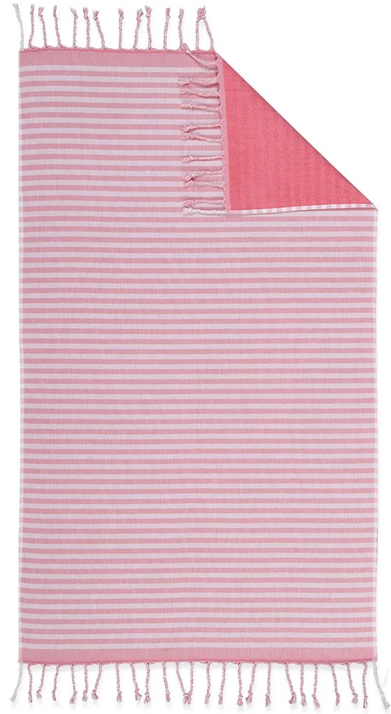 Παιδική Πετσέτα Θαλάσσης - Παρεό (70x120) Nef-Nef Homeware Sweet Line Coral