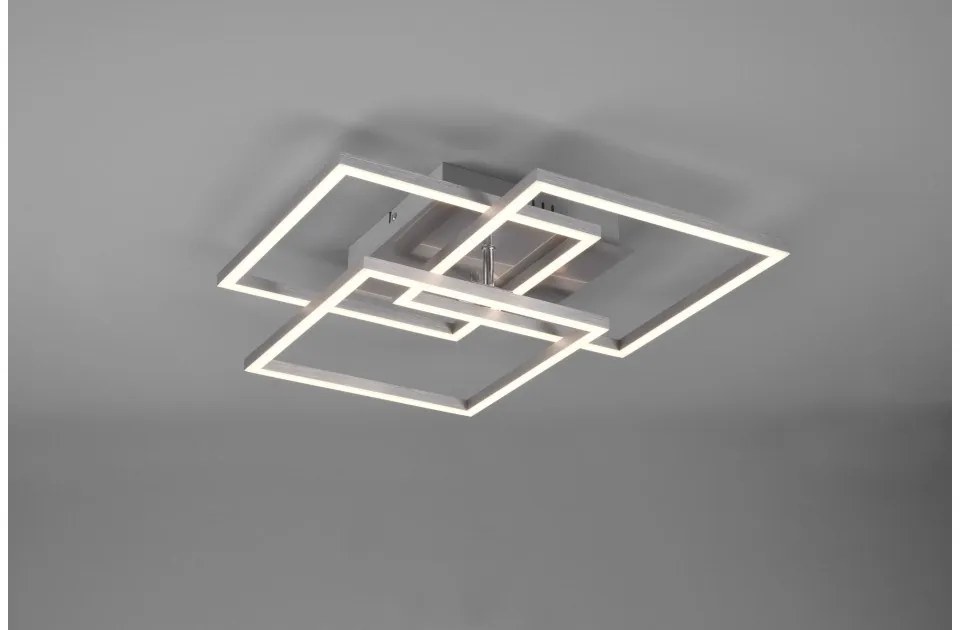 Πλαφονιέρα Φωτιστικό Οροφής LED 27W Dimmable 2700-6000K Κινητό Εφέ Mobile Trio Lighting-R62883107-Νίκελ Ματ R62883107