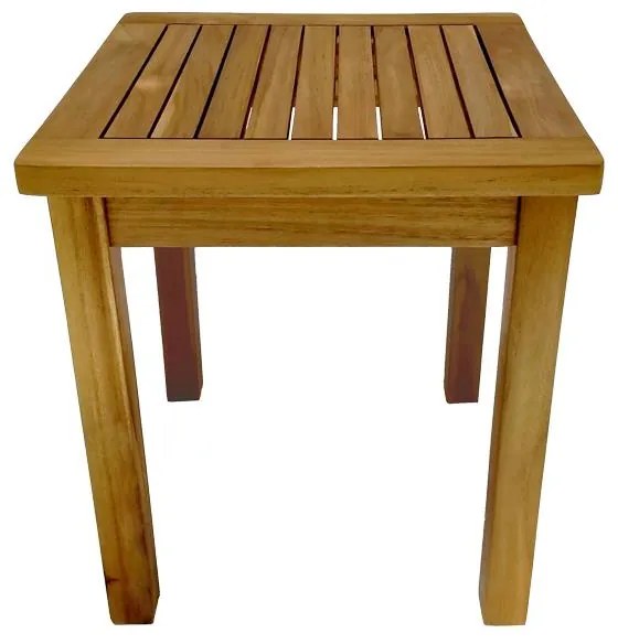 Τραπέζι Noly teak ξύλο σε φυσική απόχρωση 40x40x45εκ 40x40x45 εκ.