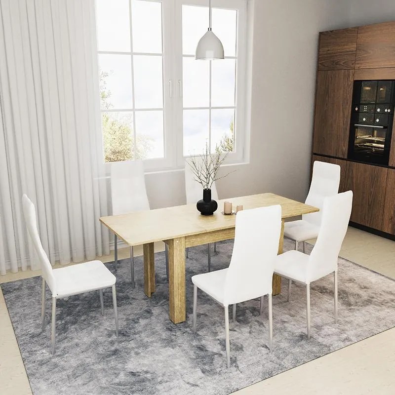Τραπέζι Quiin επεκτεινόμενο sonoma 120-174x70x73.5εκ 164x70x73.5 εκ.