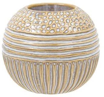 Κεραμικό Ρεσώ FL23761 Fylliana Μπεζ - Λευκό 11x11x10 εκ. 11x11x10 εκ.