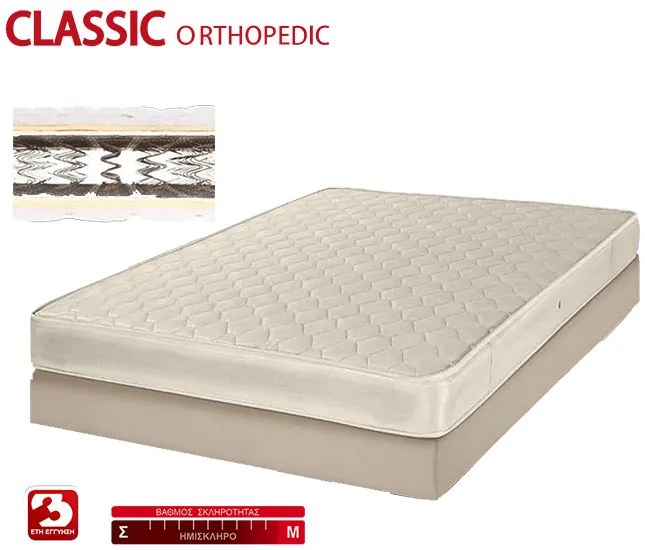 KPS ΣΤΡΩΜΑ  CLASSIC ORTHOPEDIC 180Χ200X21EK 08.01.101 6649