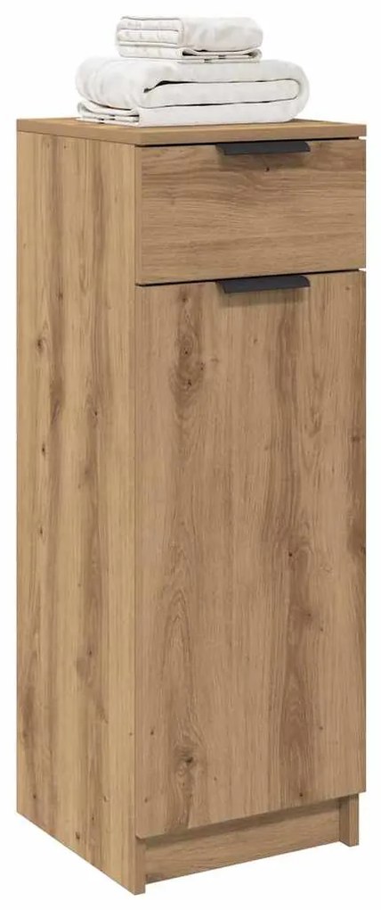 vidaXL Ντουλάπι Μπάνιου με συρτάρι artisan δρυς 32 x 34 x 90 εκ
