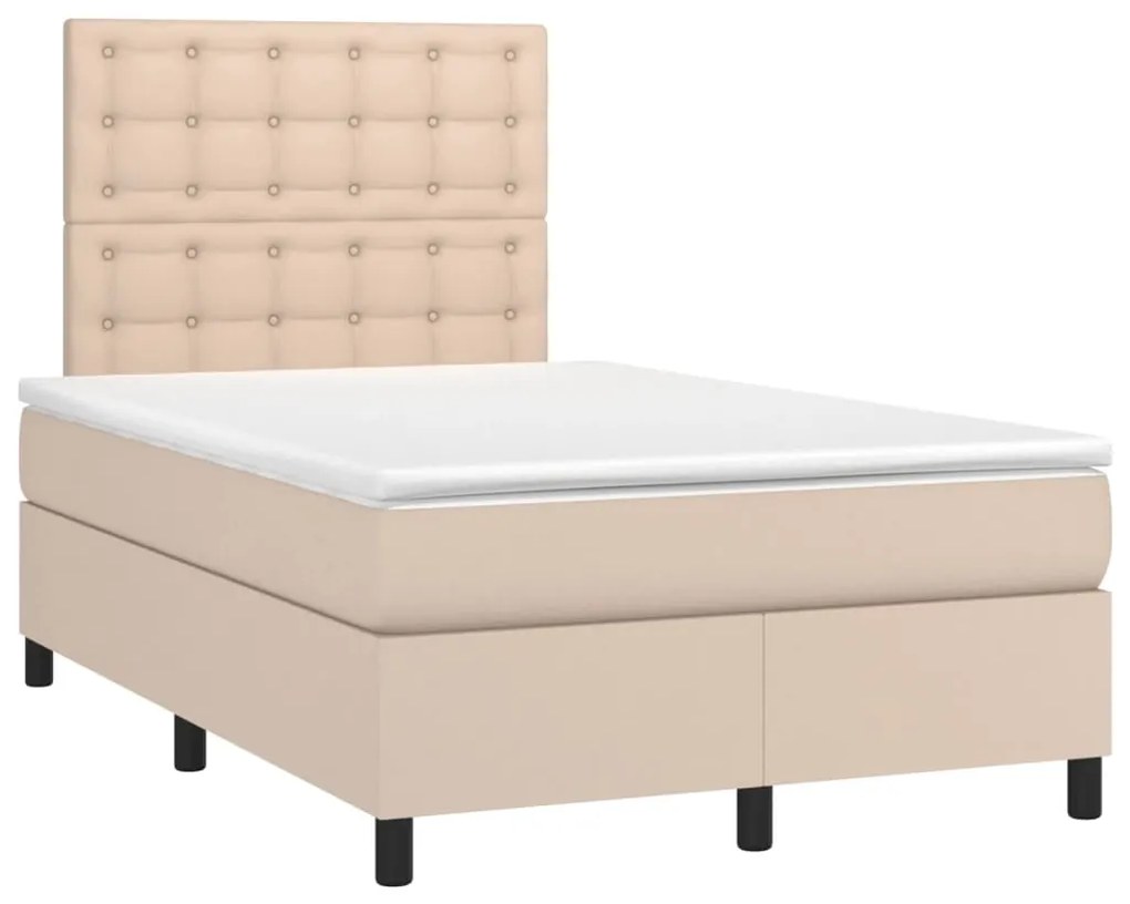 ΚΡΕΒΑΤΙ BOXSPRING ΣΤΡΩΜΑ&amp;LED ΚΑΠΟΥΤΣΙΝΟ 120X190 ΕΚ. ΣΥΝΘ. ΔΕΡΜΑ 3270298