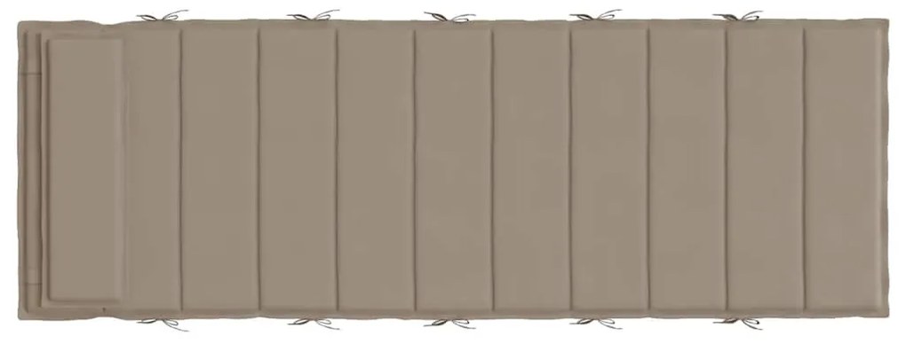 vidaXL Μαξιλάρι Ξαπλώστρας Taupe 180x60x4 εκ. από Ύφασμα Oxford