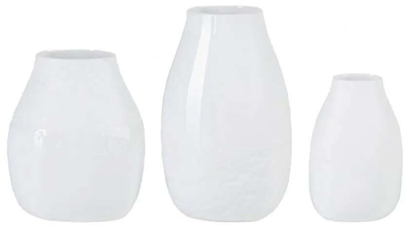 Βάζα Πορσελάνινα RD0016479 (Σετ 3τμχ) White Raeder Porcelain