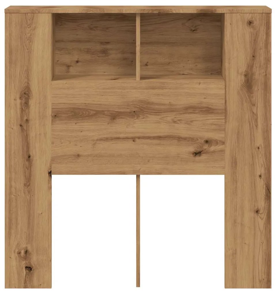 vidaXL Ντουλάπι κεφαλάρι Δρυς τεχνίτης 100x18,5x102,5 cm