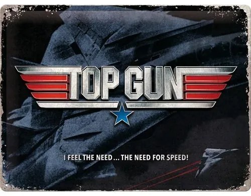 Μεταλλική πινακίδα Top Gun - The Need for Speed - Tomcat