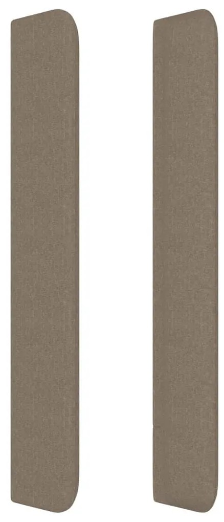 Κεφαλάρι με Πτερύγια Taupe 93x16x118/128 εκ. Υφασμάτινο - Μπεζ-Γκρι