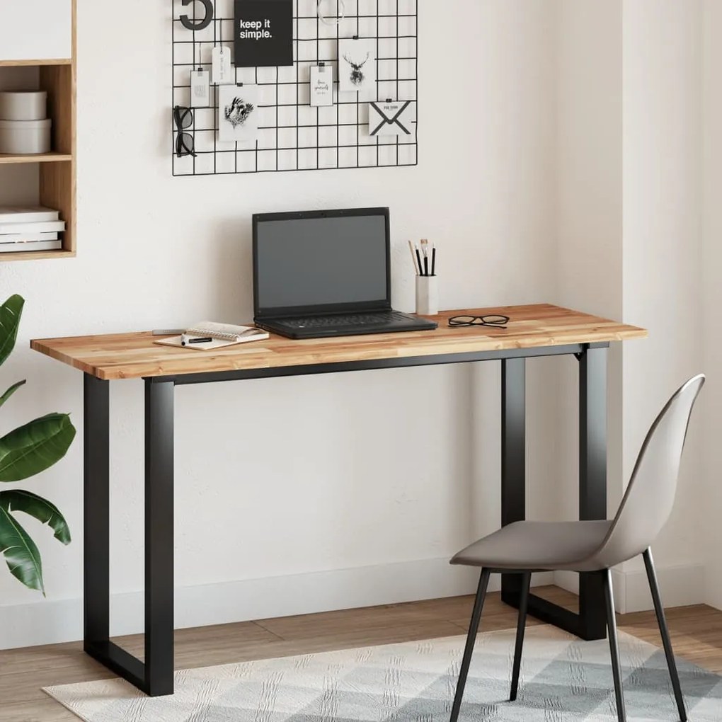 vidaXL Επιφάνεια Γραφείου Ορθογώνια 140x50x2 εκ. Μασίφ Ξύλο Ακακίας