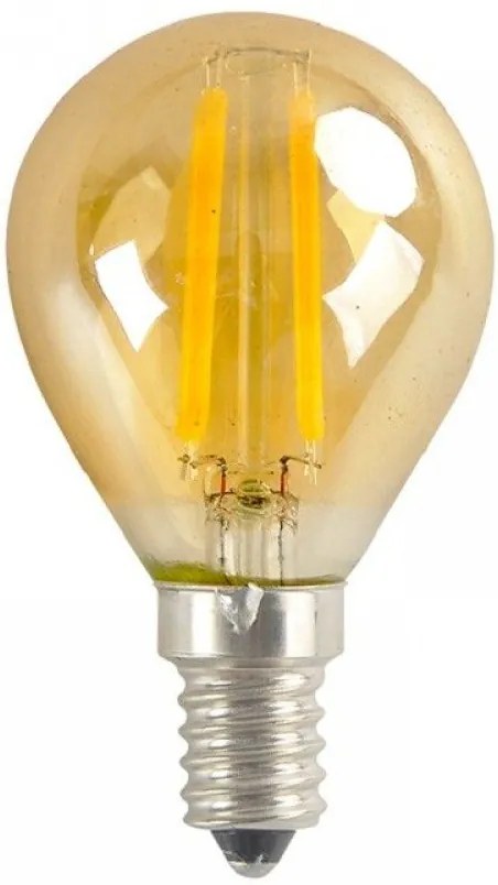 Λαμπτήρας LED Filament E14 Retro 6W 2700K Dimmable Amber  (10 τεμάχια)