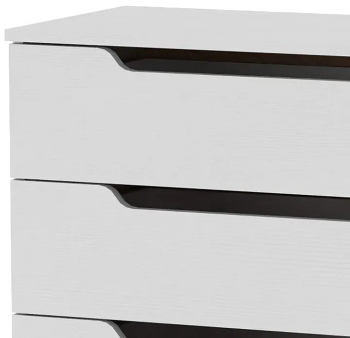 Συρταριέρα Azenor με 4 συρτάρια λευκό 72x38x83 εκ. 72x38x83 εκ.