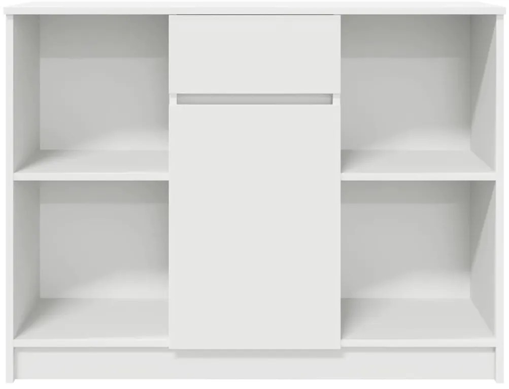 vidaXL Συρταριέρα με Συρτάρια Λευκή 101x35x76 εκ. από Επεξ. Ξύλο