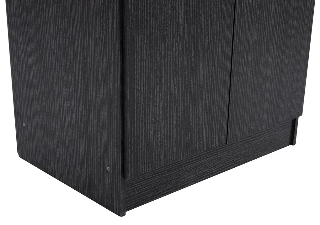 Παπουτσοθήκη DAYANNA Ξύλινη Δίφυλλη με 6 Ράφια Zebrano 60x43x180.5 εκ. 60x43x180.5 εκ.