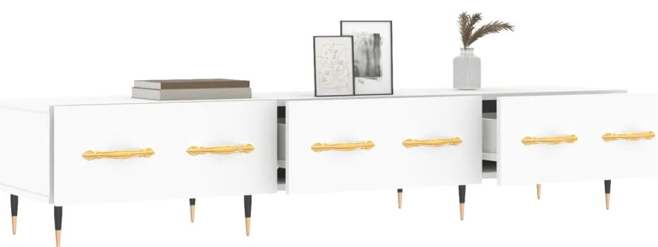 vidaXL Έπιπλο Τηλεόρασης Λευκό 150 x 36 x 30 εκ. Επεξεργασμένο Ξύλο