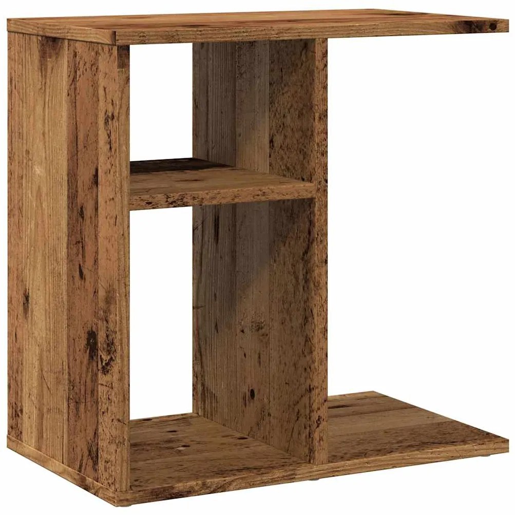 vidaXL Side Table Παλιό ξύλο 50x30x50 cm Κατασκευασμένο ξύλο