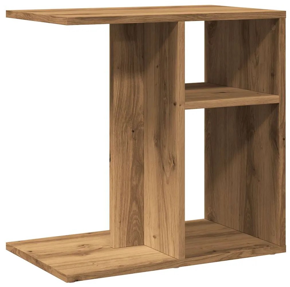 vidaXL Side Table Artisan Oak 50x30x50 cm Κατασκευασμένο ξύλο