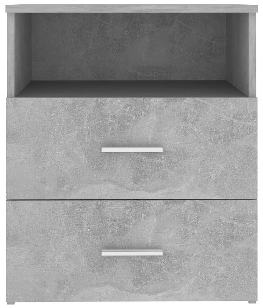 vidaXL Κομοδίνα 2 τεμ. Γκρι Σκυροδέματος 50 x 32 x 60 εκ.