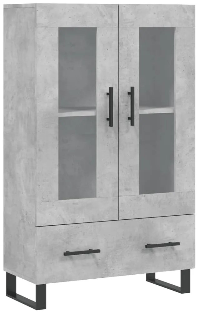 vidaXL Ντουλάπα Γκρι Σκυροδέματος 69,5 x 31 x 115 εκ. Επεξεργ. Ξύλο