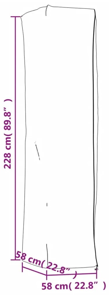 ΚΑΛΥΜΜΑΤΑ ΓΙΑ ΘΕΡΜΑΣΤΡΕΣ 2 ΤΕΜ. 58X58X228 ΕΚ ΎΦΑΣΜΑ OXFORD 420D 3203400