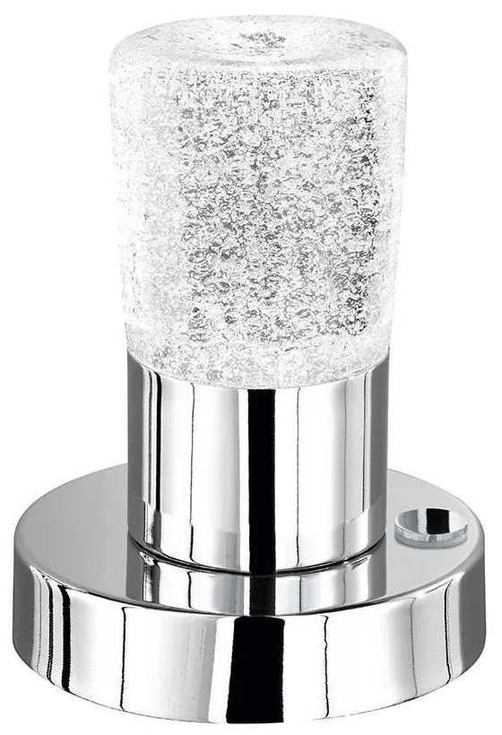 Φωτιστικό Επιτραπέζιο Led Cristo 430Lm 14x11cm Chrome-Clear 529690100 Trio Lighting Μέταλλο,Γυαλί
